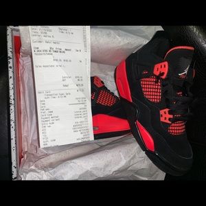 Jordan 4 “Red Thunder” BRAND NEW WITH RECEIPT!